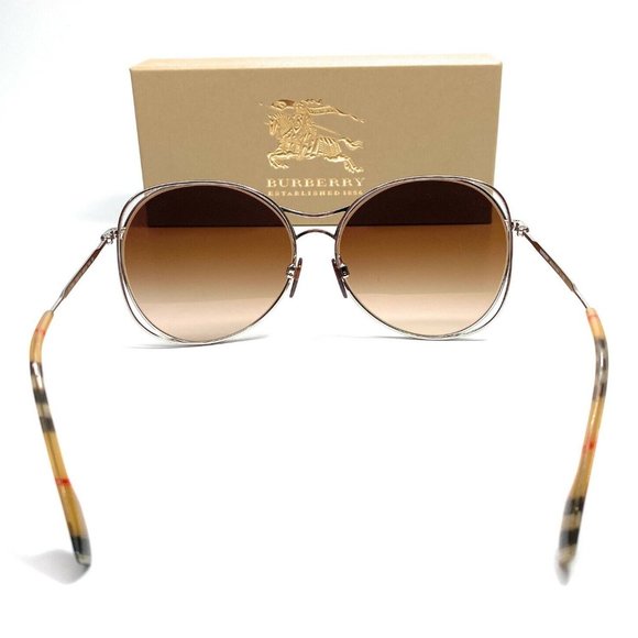 Burberry Silver 60mm Women's Sunglasses! - Picture 2 of 4